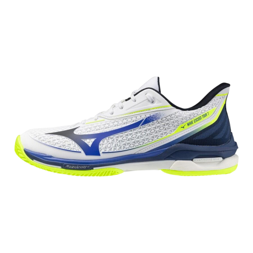 Mizuno Wave Exceed Tour 7 Unisex Clay Court - White/Dazzling Blue