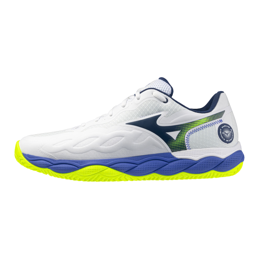 Mizuno Wave Enforce Court Unisex Clay Court - White/Dazzling Blue