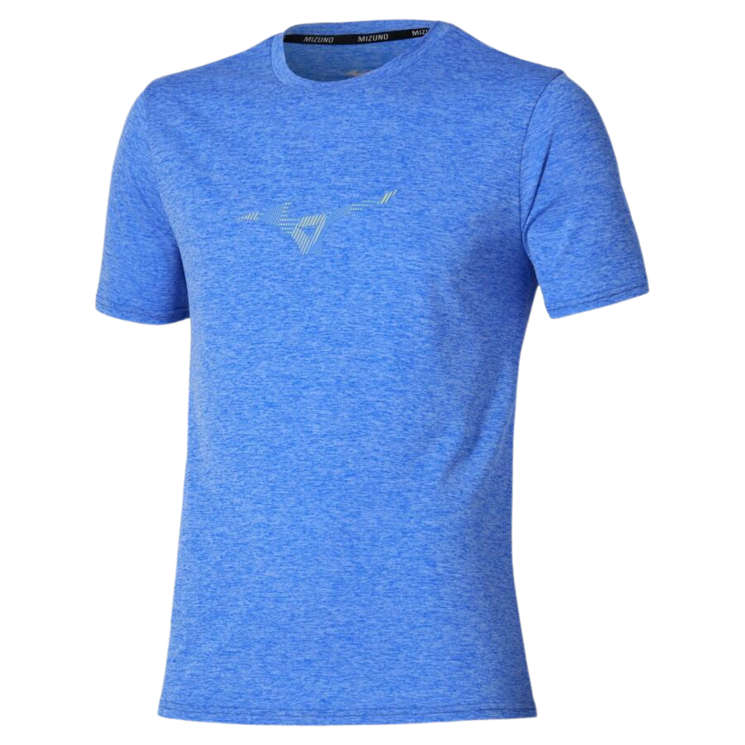 Mizuno Short Sleeve Tee Herre - Dazzling Blue