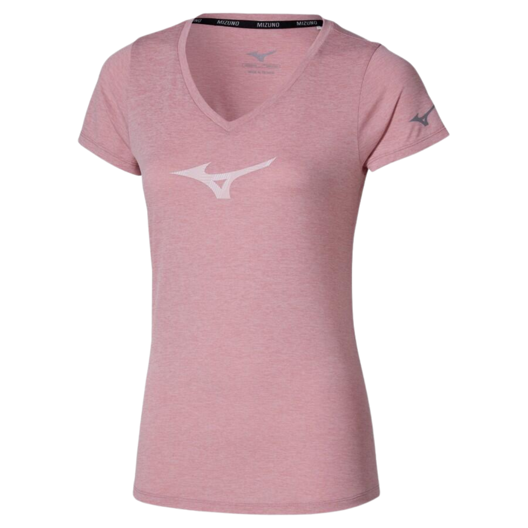 Mizuno Short Sleeve Tee Dame - Rose Elegance