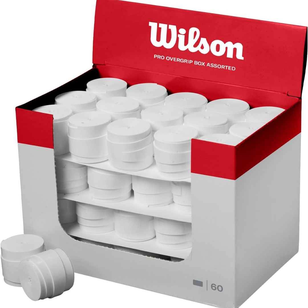 Wilson Pro Overgrip Box White - 60 Stk.