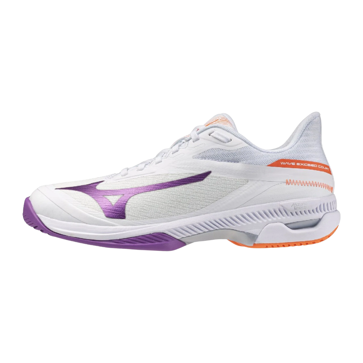 Mizuno Wave Exceed Court All Court Dame - White/Dahlia/Orange