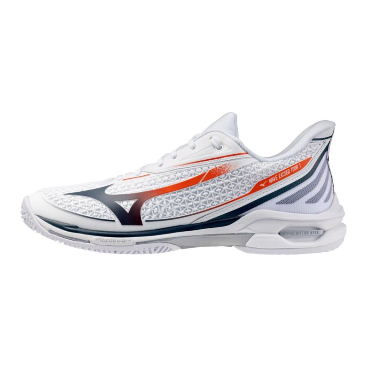 Mizuno Wave Exceed Tour 7 Unisex All Court - White/Insignia Blue/Orange