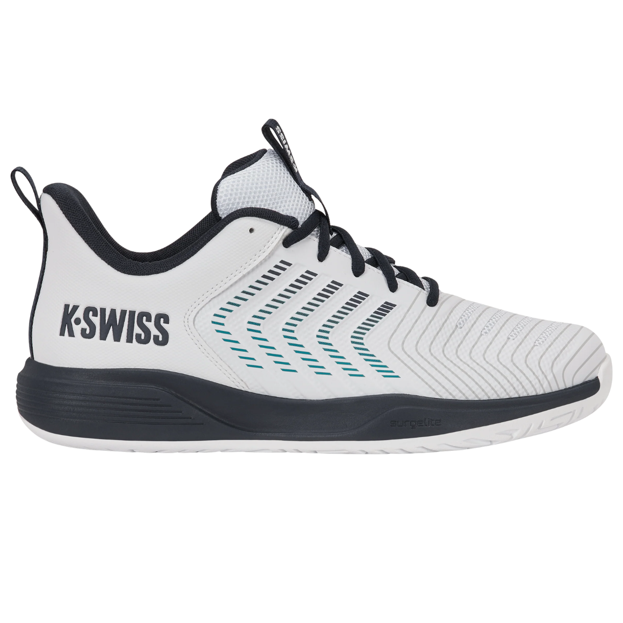 K-Swiss Ultrashot Light All Court - White/Carbon/Baltic