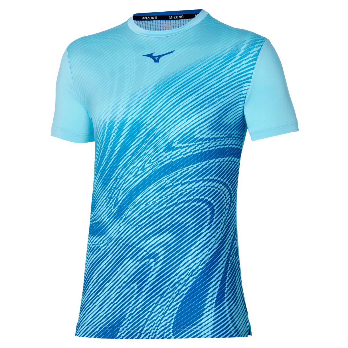 Mizuno Charge Shadow Graphic Tee M - Blue Glow