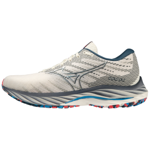 Mizuno Wave Rider 26 W - White/Silver/Ibizablue  (Lbesko)