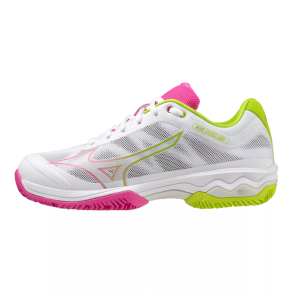 Mizuno Wave Exceed LGT Padel W CC - White/Acid Pink