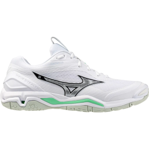 Mizuno Wave Stealth 6 - Hvid/Sort/Frost Emerald