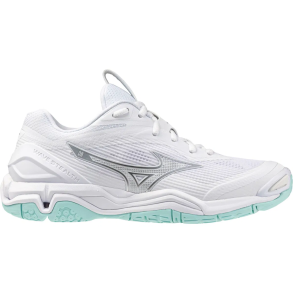 Mizuno Wave Stealth 6 Dame - Hvid/Blue tint