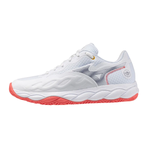 Mizuno Wave Enforce Court All Court Dame - White/Coral