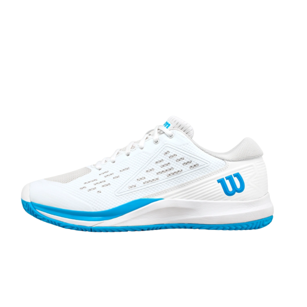 Wilson Rush Pro Ace All Court - White/White/Atomic Blue