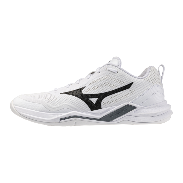 Mizuno Wave Stealth Pro Unisex - White/Black/White