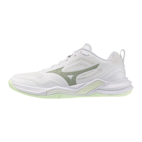 Mizuno Wave Stealth Pro Dame - White/Aqua Gray
