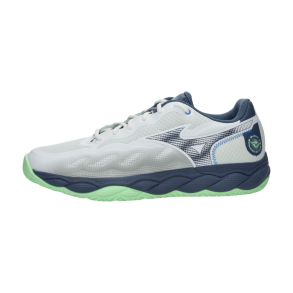 Mizuno Wave Enforce Court Unisex Clay Court - White/Neo Mint