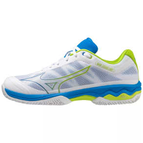 Mizuno Wave Exceed LGT Padel CC - White/Acid Lime