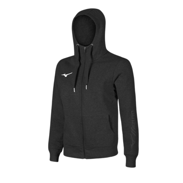 Mizuno Sweat FZ Hoodie Herre - Black