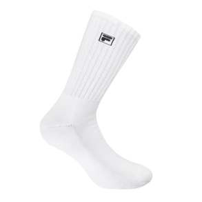 Fila F-Box Premium Crew Sports Socks 2-Pack - White