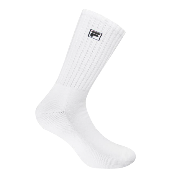 Fila F-Box Premium Crew Sports Socks 2-Pack - White