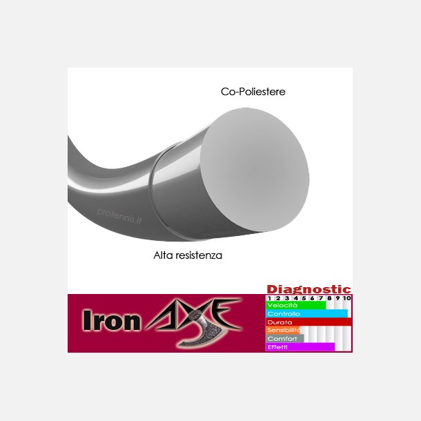 ProTennis Iron AXE 1.30 - Silver - 200m