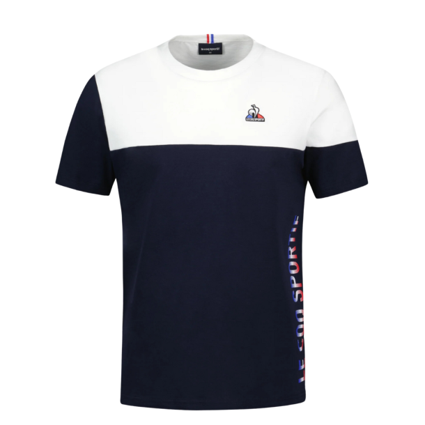 Le Coq Sportif Tee Tricolore - Navy/Hvid
