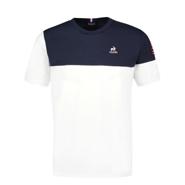 Le Coq Sportif Tee Tricolore - Hvid/Navy