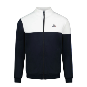 Le Coq Sportif Sweatshirt FullZip Tricoloure - Navy/Hvid