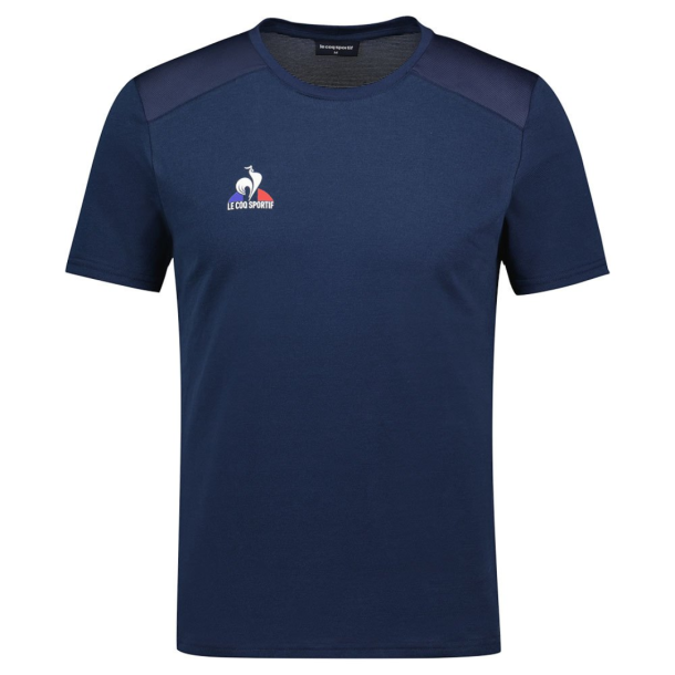 Le Coq Sportif Tennis Tee SS No4 - Dress Blue