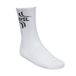 RSL Socks M White/Black 